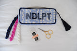 Beth Ladd Mini NDLPT Project Bag - Blue Ikat