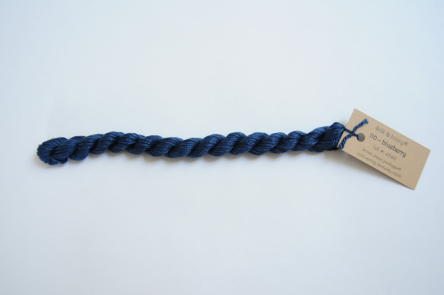 Silk & Ivory Skein - Blueberry 110