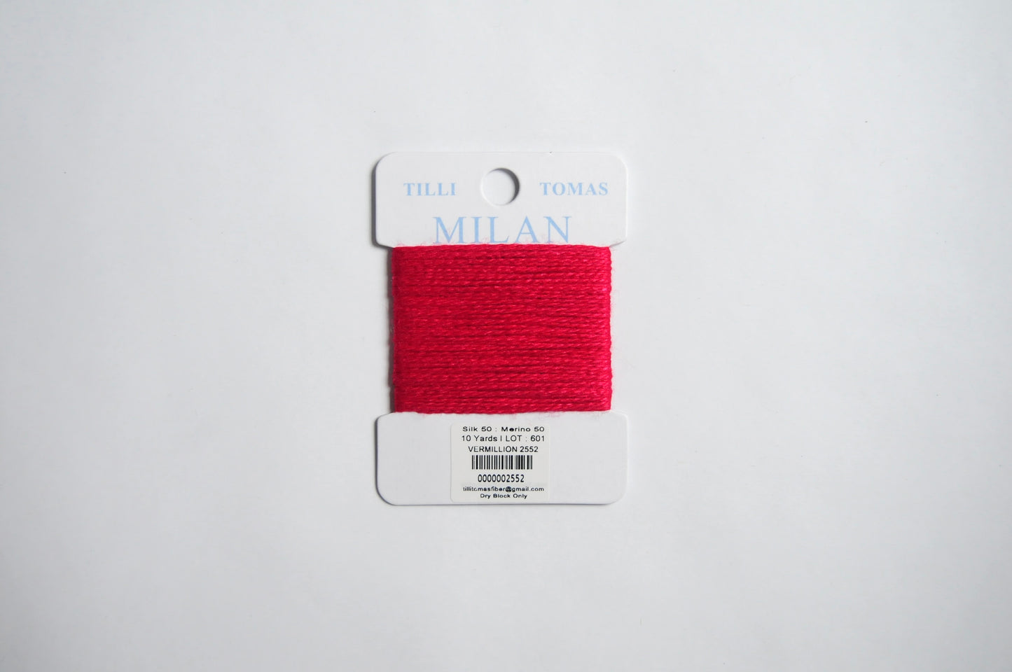 Milan Card - Vermillion 2552