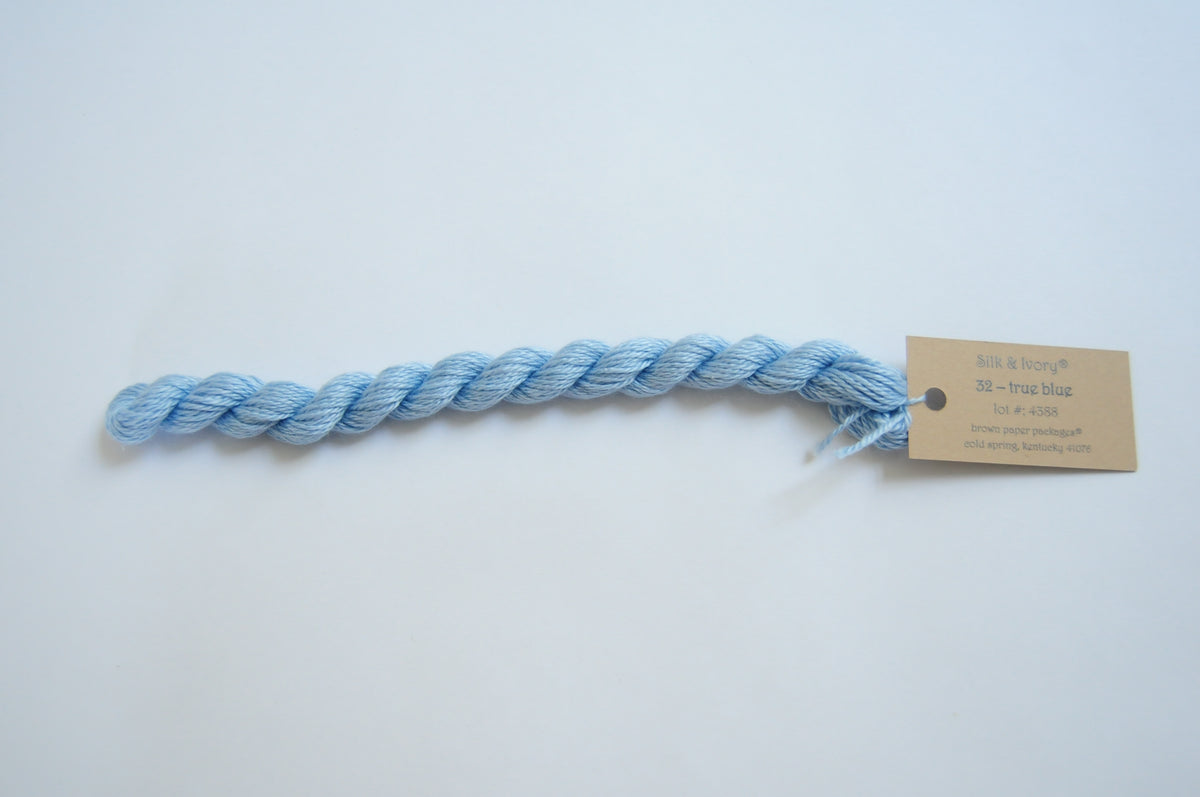 Silk & Ivory Skein - True Blue 032