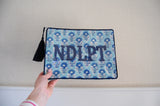 Beth Ladd Medium NDLPT Project Bag - Aquamarine
