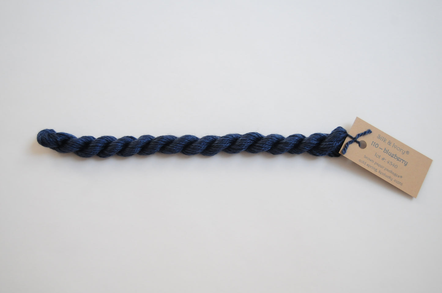 Silk & Ivory Skein - Blueberry 110