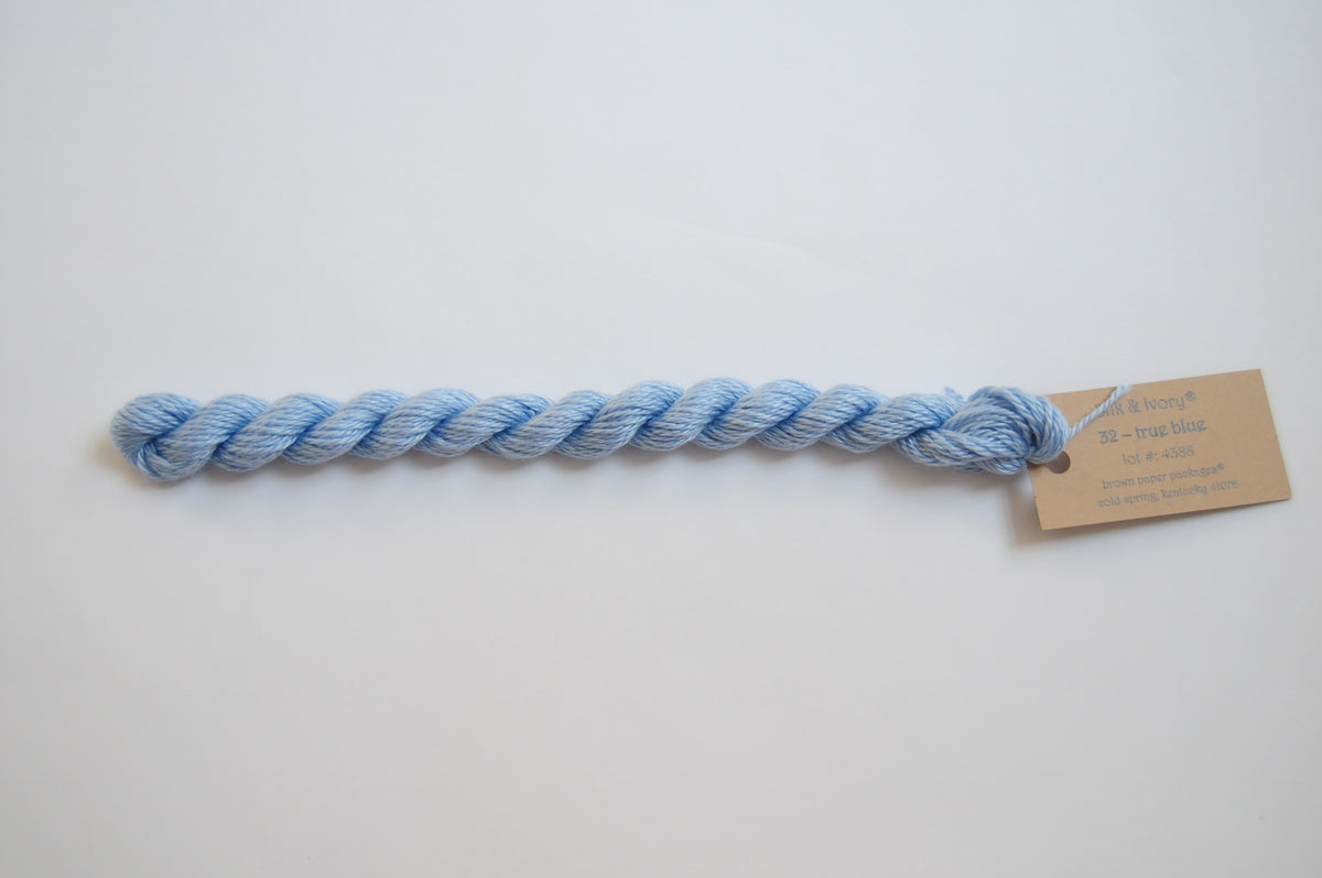 Silk & Ivory Skein - True Blue 032
