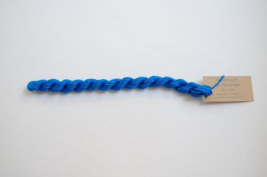 Silk & Ivory Skein - Blue Streak 092