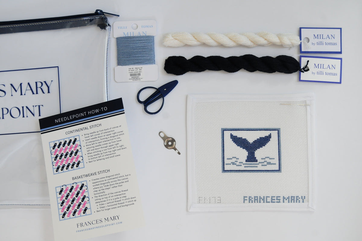 Whale Tale Beginner Needlepoint Kit
