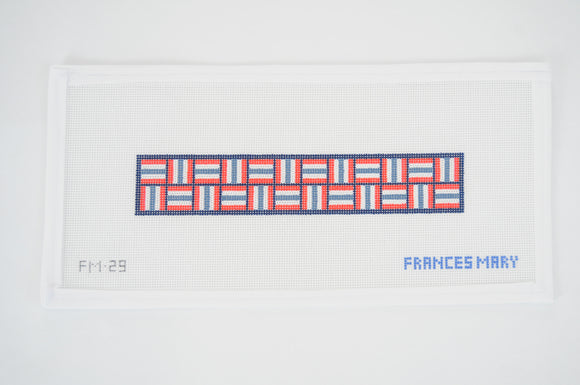 BASKETWEAVE KEY FOB (RED)