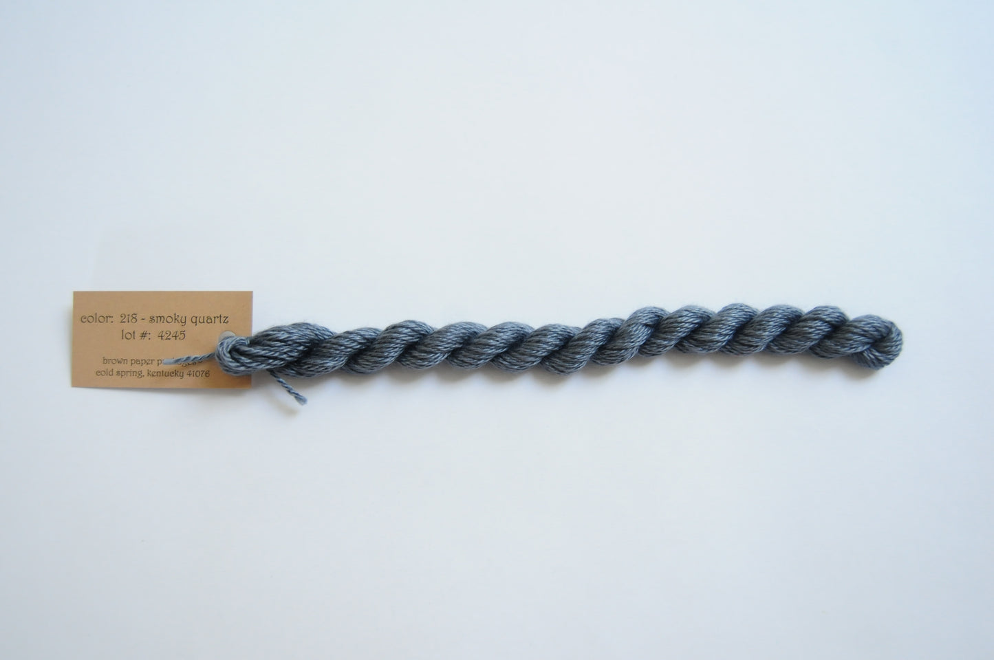 Silk & Ivory Skein -  Smoky Quartz 218