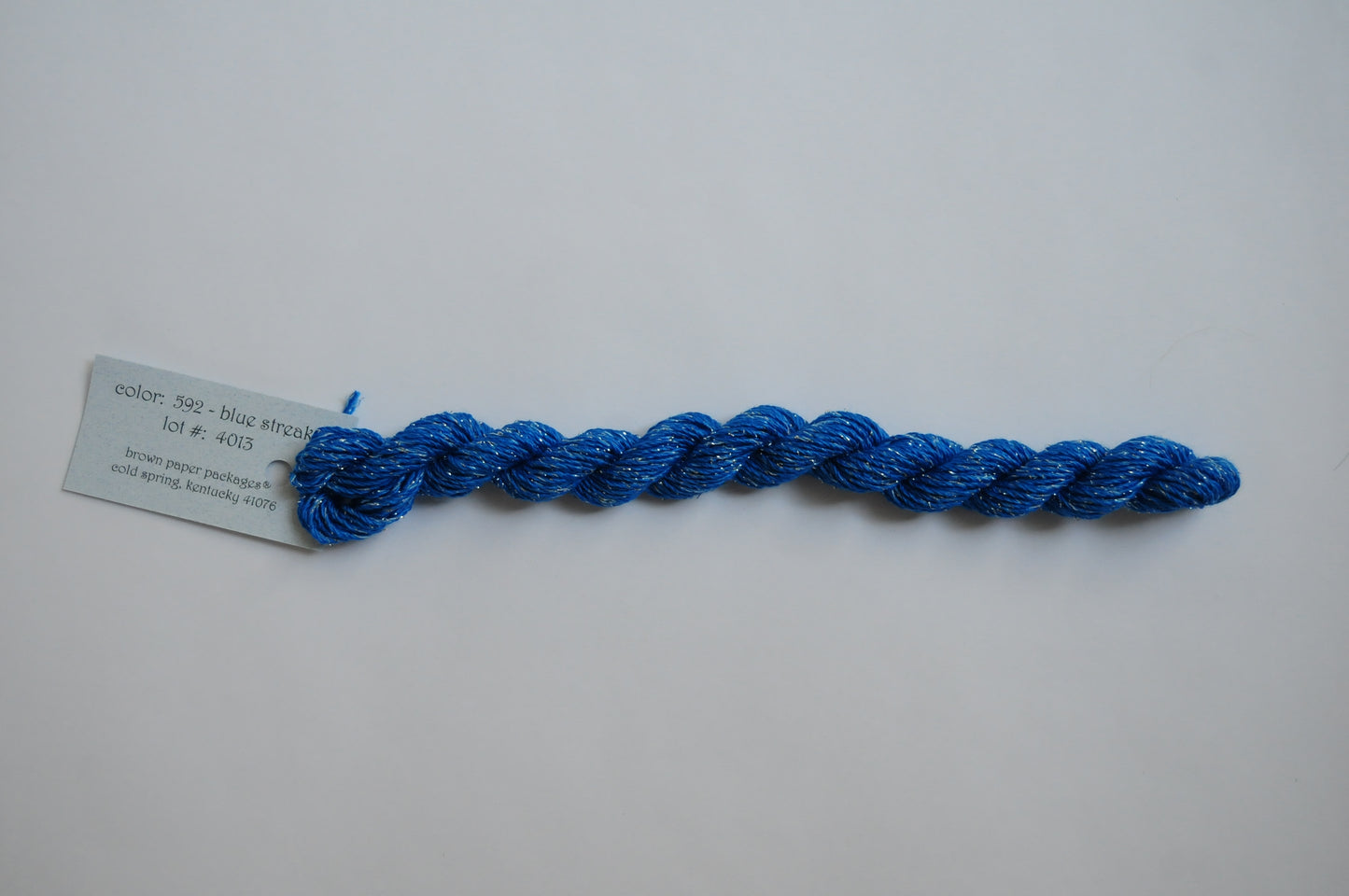 Silk & Ivory Stardust Skein - Blue Streak 592