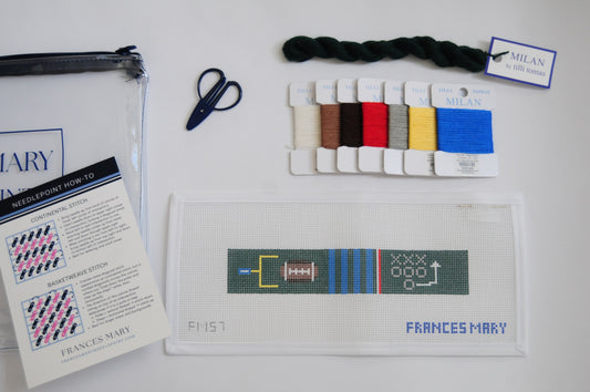 Football Key Fob Needlepoint Kit
