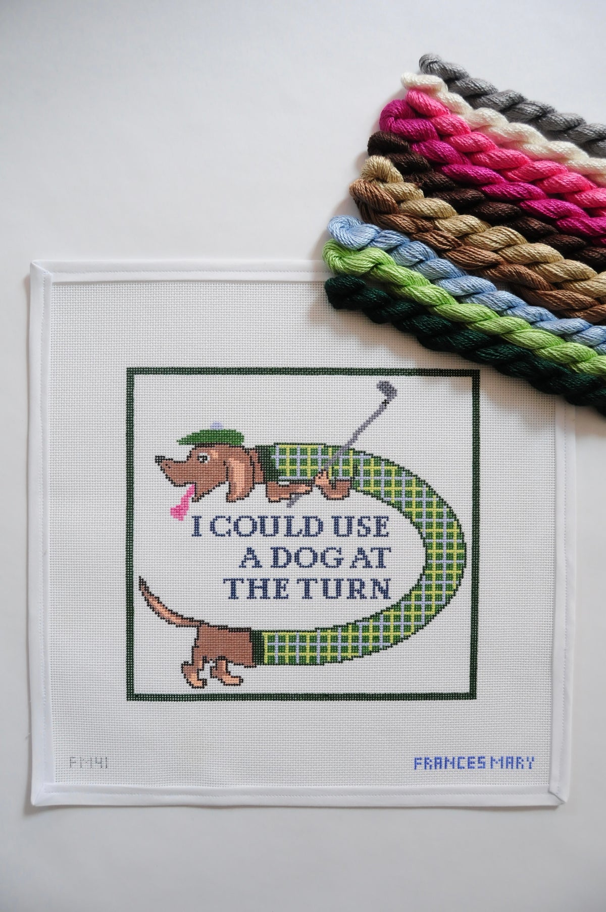 DOG AT THE TURN
