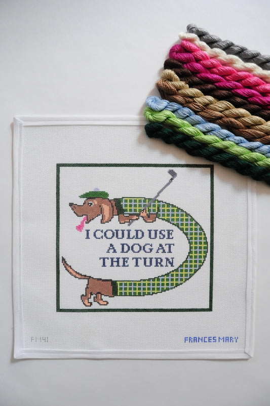 DOG AT THE TURN