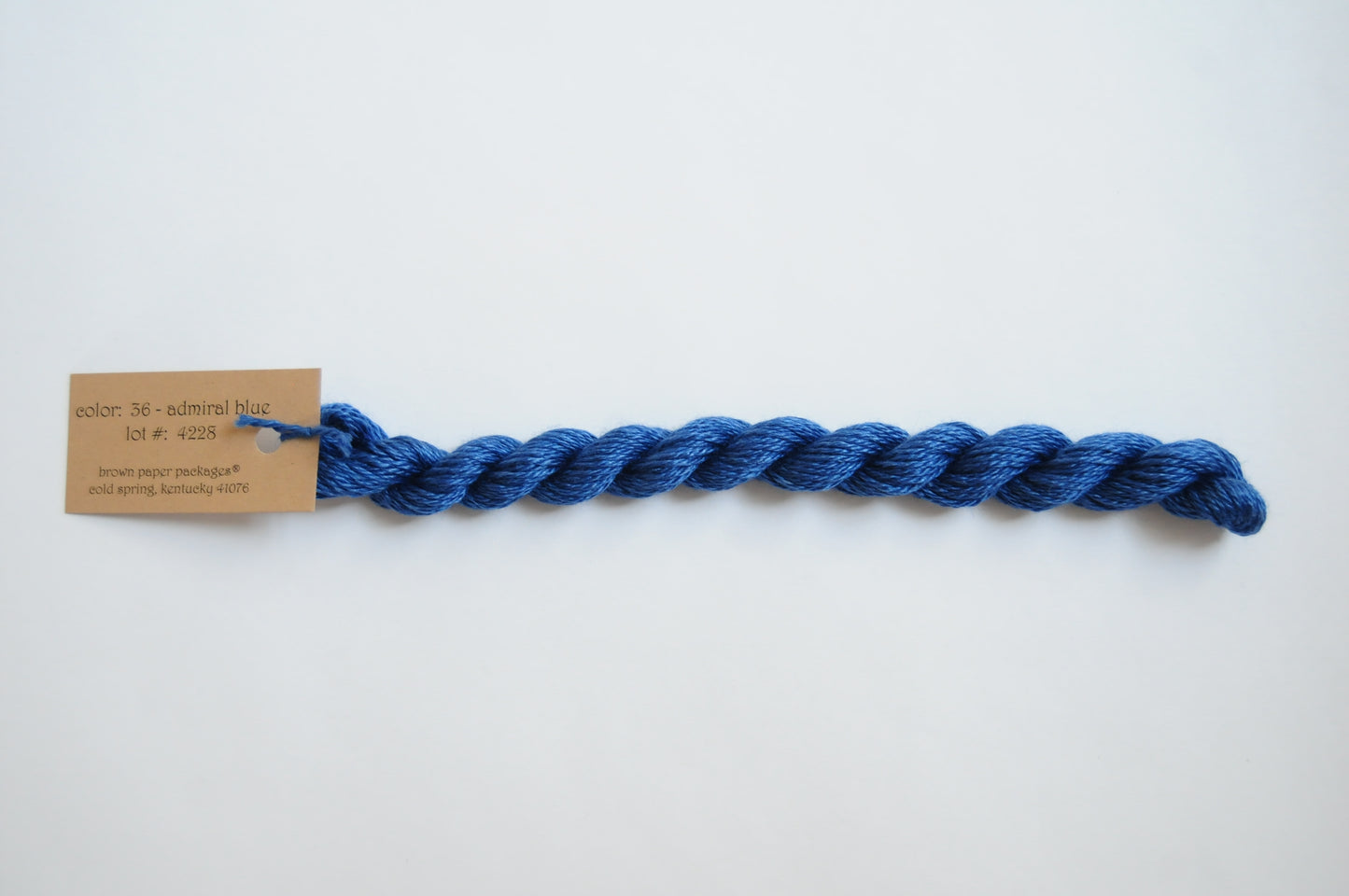 Silk & Ivory Skein - Admiral Blue 036