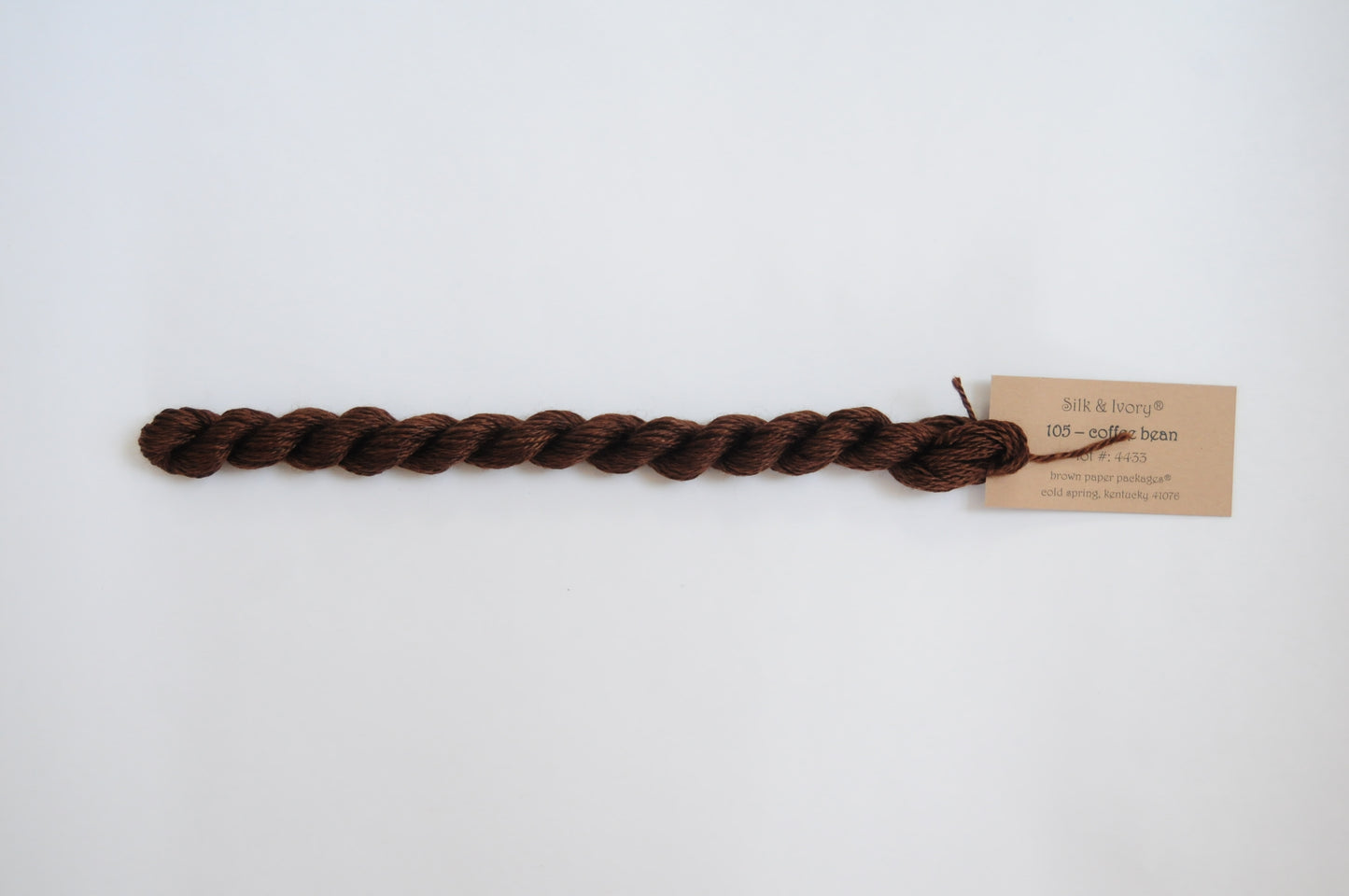Silk & Ivory Skein -  Coffee Bean 105