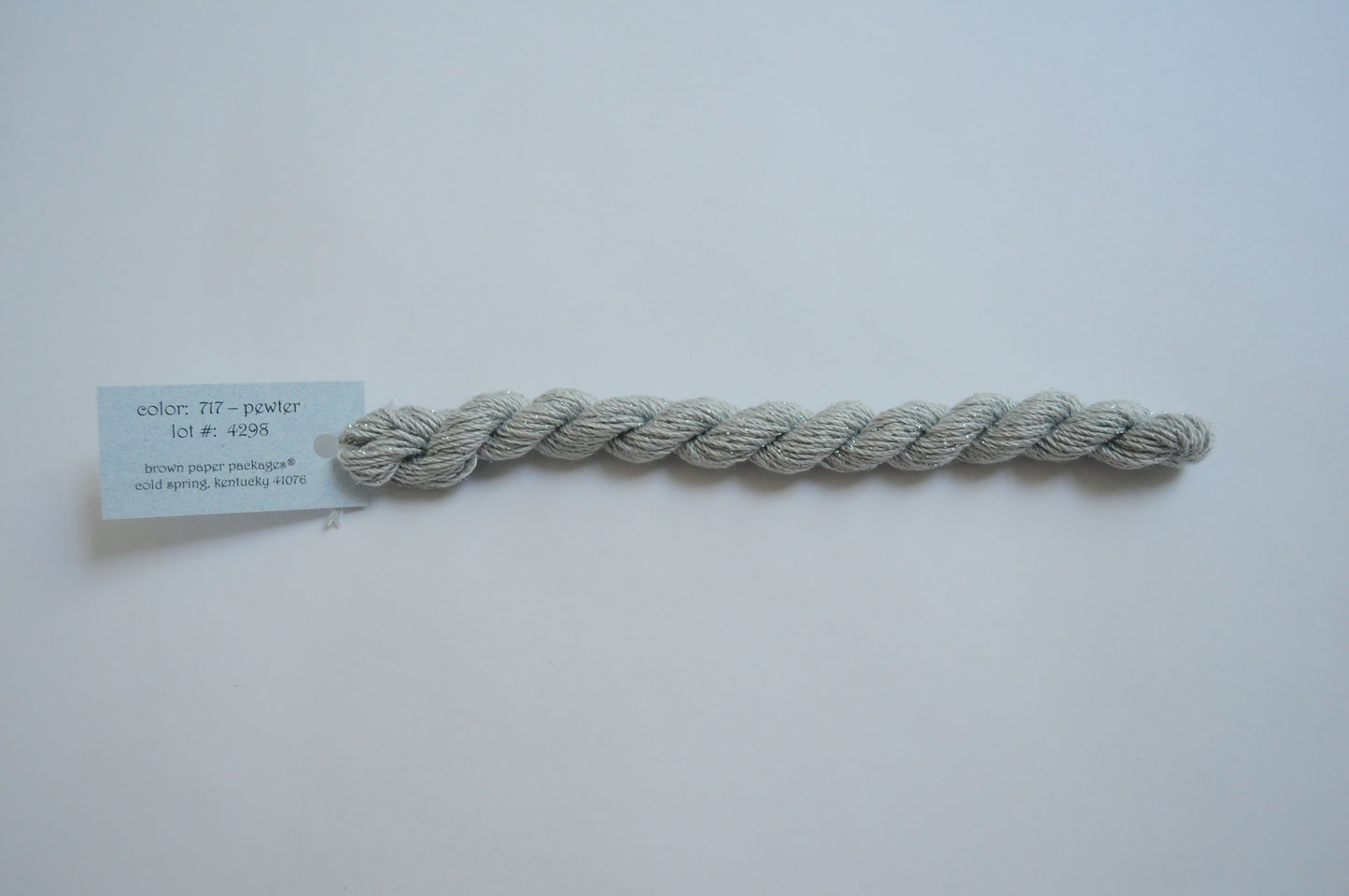 Silk & Ivory Stardust Skein - Pewter 717