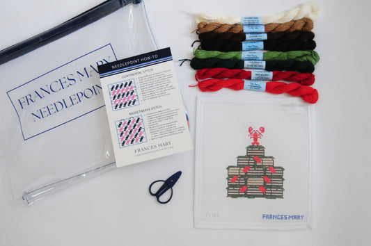 Lobster Trap Tree Needlepoint Kit