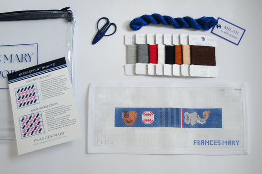 Baseball Key Fob Needlepoint Kit