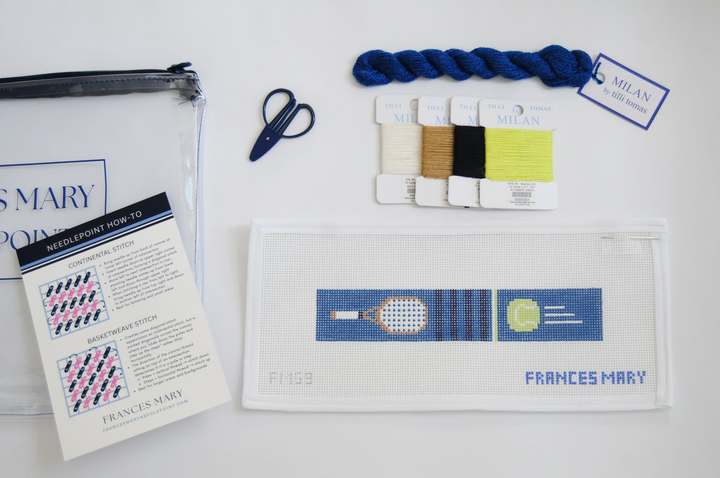 Tennis Key Fob Needlepoint Kit