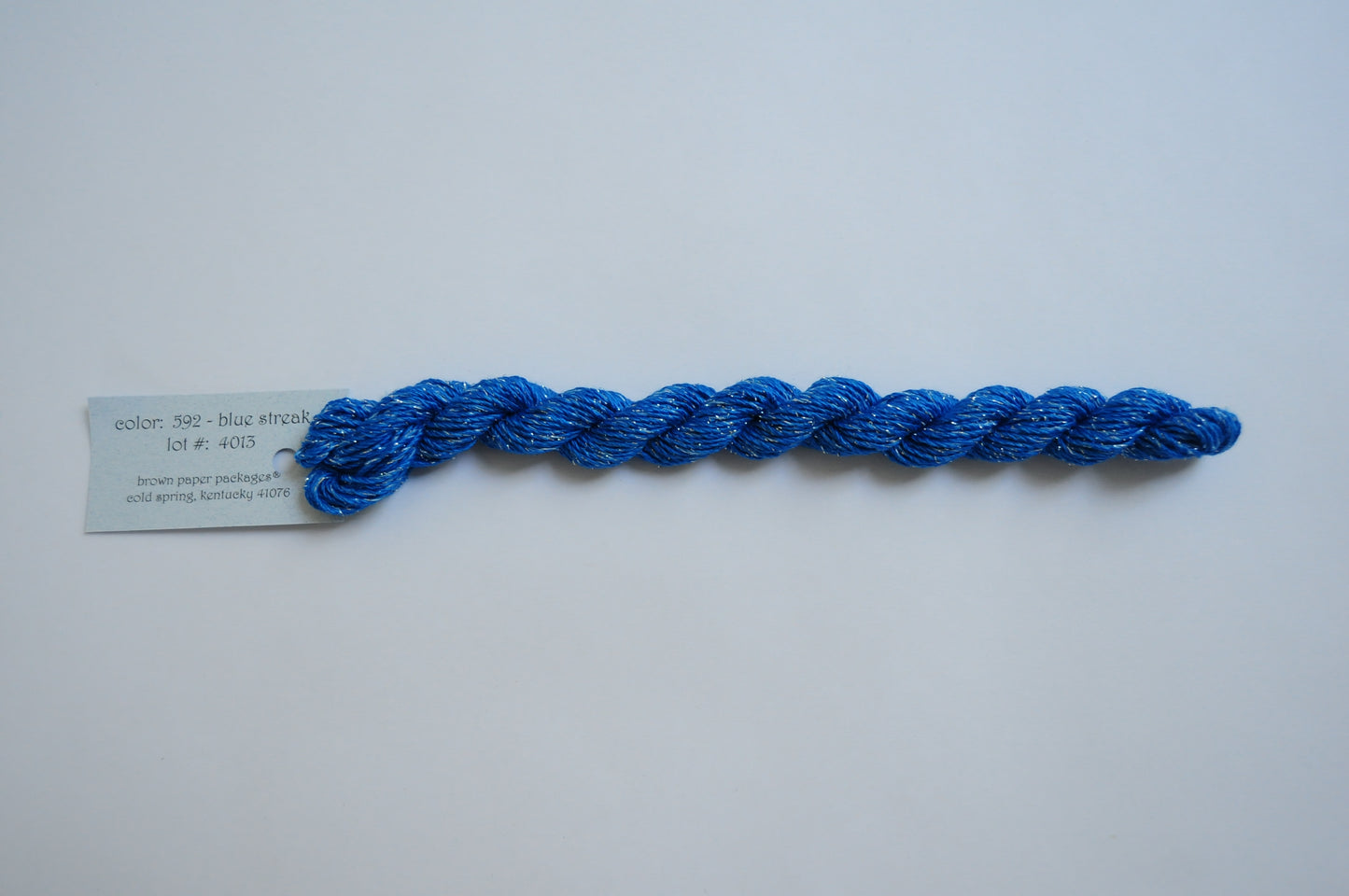 Silk & Ivory Stardust Skein - Blue Streak 592