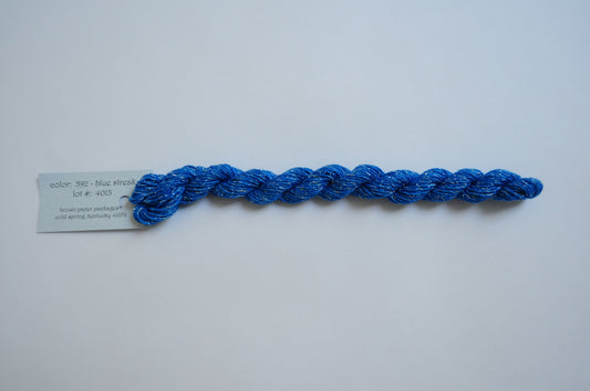Silk & Ivory Stardust Skein - Blue Streak 592