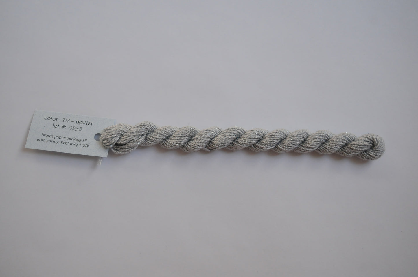 Silk & Ivory Stardust Skein - Pewter 717