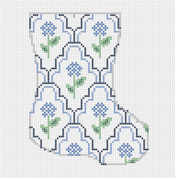 PREORDER Mini Scallop Hydrangea Stocking